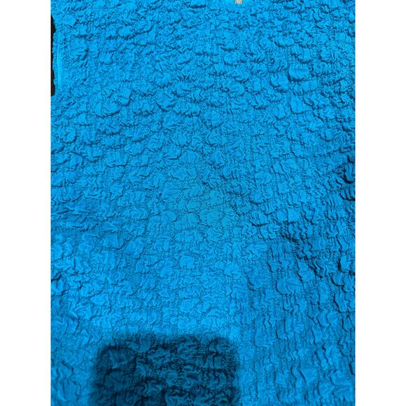 ANTHROPOLOGIE NWT $148 Textured Mini Shift Dress Topaz Blue Size XS - Picture 8 of 12